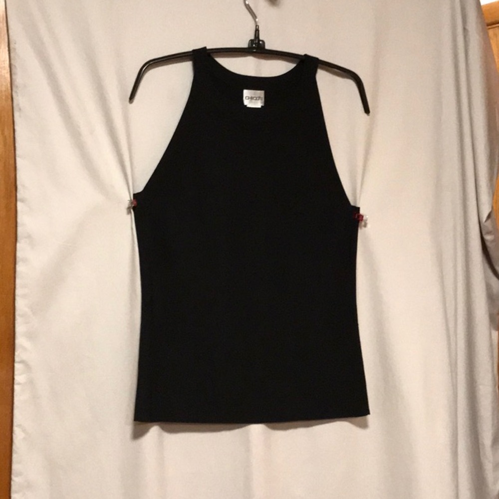 Chico's Black Sleeveless Knit Top Size 1/S/8